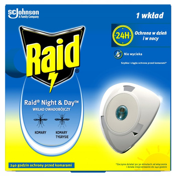 Raid Night&Day Wkład do Automatu Owadobójczego Przeciw Muchom Komarom