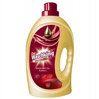Waschkonig Płyn Żel do Prania Kolorowych Tkanin Color 100 Prań 3 l