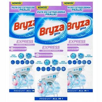 Bryza Express Płyn do Czyszczenia Pralki 3x250ml