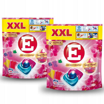 E Power Caps Kapsułki do Prania Koloru i Ciemnych Tkanin Orchidea XXL 44 prań x2