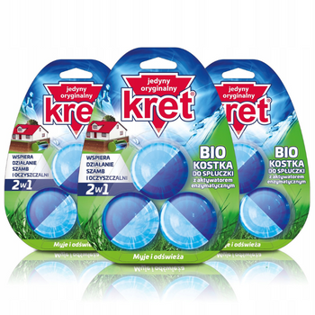 Kret BIO Kostka do WC z Aktywatorem 3x50g x3sztk