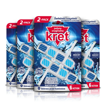 KRET Kostka do WC Marine fresh 2x40g Zestaw 4 op
