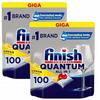 Finish Quantum Kapsułki do Zmywarki Lemon 100 szt x2