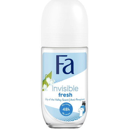 Fa Dezodorant w kulce Invisible Fresh 50ml