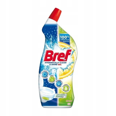 Bref Clean & Shine Żel do Wc Limonka 700ml