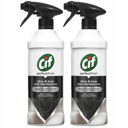 Cif Perfect Finish Stal Nierdzewna Spray 435ml x2