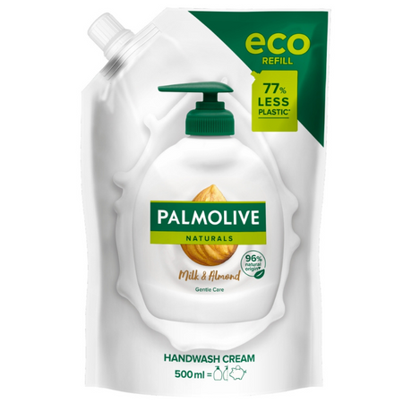 Palmolive Naturals Milk & Almond Kremowe Mydło w Płynie do Rąk Zapas 500 ml