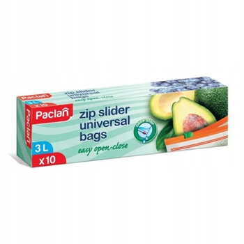 Paclan Woreczki z Suwakiem 3l 10 sztuk