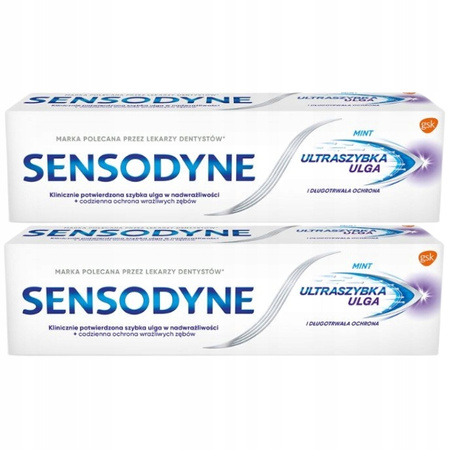 Sensodyne UltraSzybka Ulga Pasta do Zębów 2x75ml