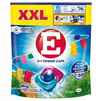 E Power Caps Kapsułki do Prania Koloru i Ciemnych Tkanin XXL 48 prań