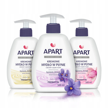 Apart Mydło Creamy Care w Płynie 500ml x3 MIX