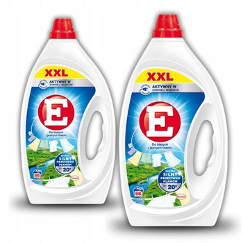 E Żel do Prania Białych i Jasnych Tkanin XXL 2,97L 66 Prań x2