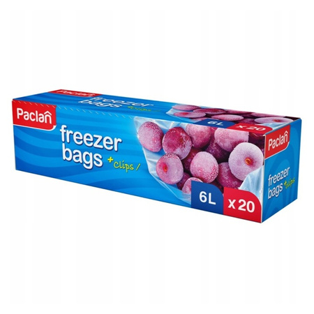 Paclan Woreczki na Mrożonki Freezer Bags 6l 20 sztuk