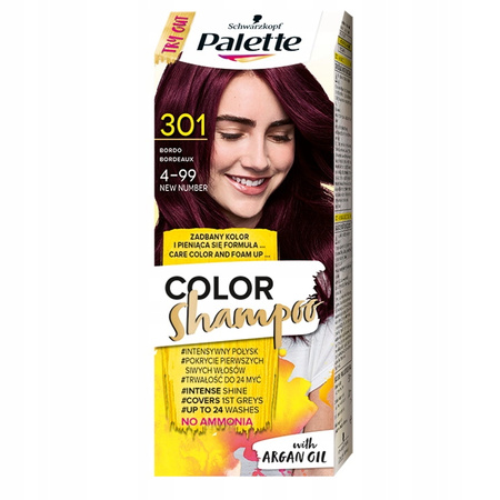 Palette Szampon Koloryzujący 301 Bordo 24 myć x2