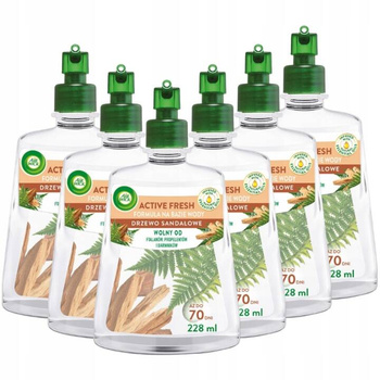 Air Wick Active Fresh Drzewo Sandałowe Odświeżacz Powietrza Wkład 6x228ml