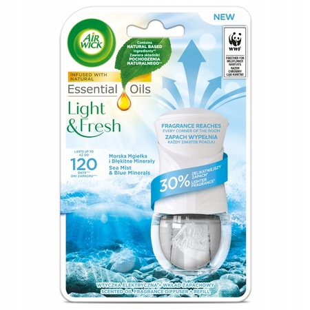 Air Wick Light Fresh Komplet Morska Mgiełka 19ml