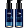 Gliss Night Elixir Overnight Moisture 100ml x2