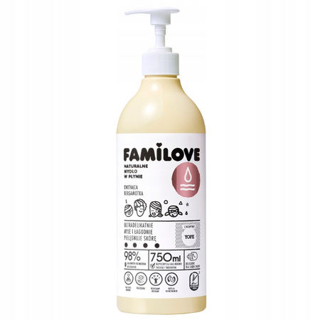 Yope Familove Pielęgnujące Mydło w Płynie 2x750ml