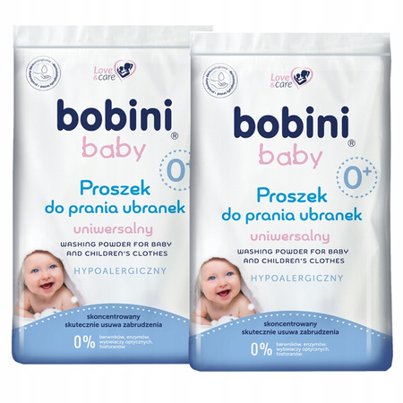 Bobini Baby Uniwersalny Proszek do Prania 1,2kg x2