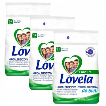 LOVELA Family Proszek do Bieli 3x2,1kg (84 pr)
