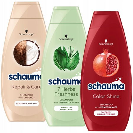 Schauma Szampon do Włosów Repair Herbs Color Mix