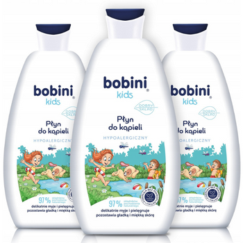 Bobini Kids Żel do Mycia Ciała i Włosów 500ml x3
