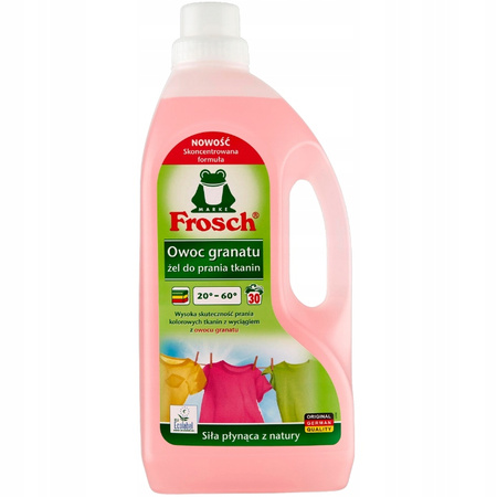 Frosch Żel do Prania Tkanin Owoc Granatu 1,5L 30pr