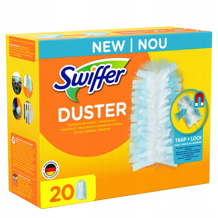 Swiffer Duster Miotełki do Kurzu Przyciągające Wkłady Wymienne 20 szt.