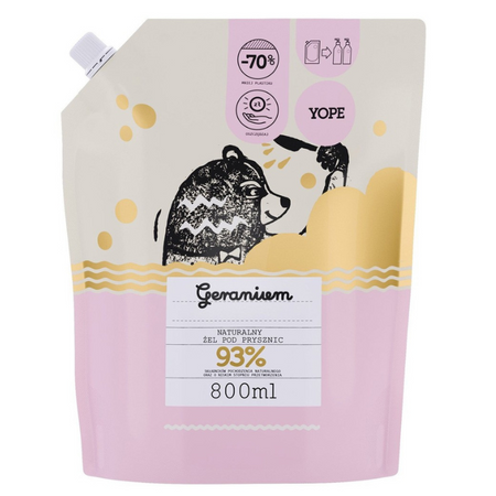 Yope Żel Pod Prysznic Geranium 800ml