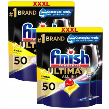 FINISH ULTIMATE LEMON Tabletki do zmywarki 50 x2