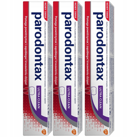 Parodontax Ultra Clean Pasta do Zębów 3x75ml