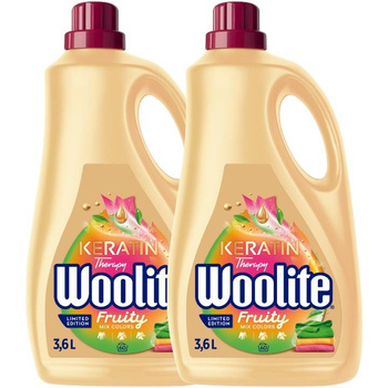 Woolite Płyn do Prania Koloru Fruity 3,6L 60pr x2