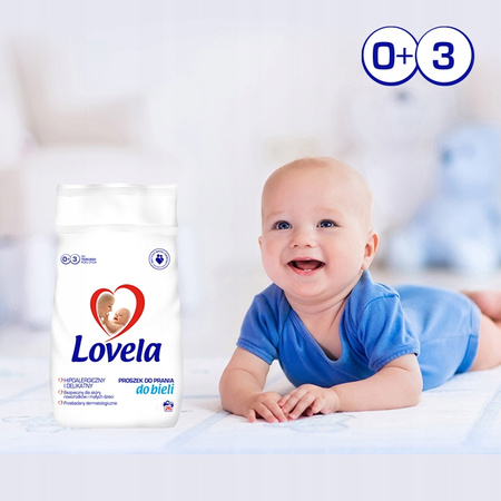 LOVELA Baby Hipoalergiczny Proszek do Prania Koloru i Bieli dla Dzieci 4x2,7kg