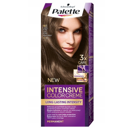 Palette Farba do włosów N5 (6-0) Ciemny Blond x 2