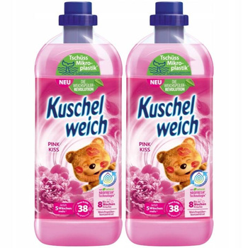 Kuschelweich Pink Kiss Płyn do Płukania 1L 38pr x2