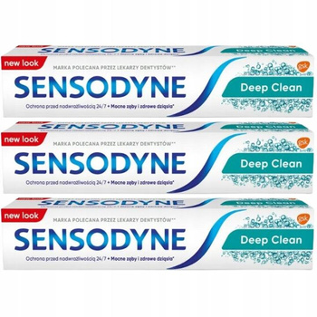 Sensodyne Deep Clean Pasta do Zębów 75ml x3
