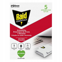 Raid Pułapka na Rybiki i Karaluchy Bezzapachowa 5 szt.