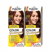Palette Szampon Koloryzujący 244 Czekoladowy Brąz x2