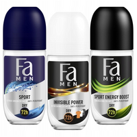 Fa Men Dezodorant w kulce Zestaw Mix 50ml x3