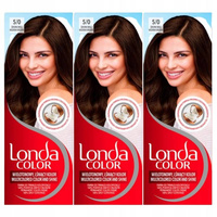 Londa Color Farba do Włosów Średni Brąz 5/0 x3