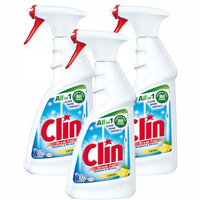 Clin Lemon Płyn do Mycia Szyb i Luster 500ml x3