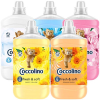 Coccolino Płyn do Płukania Tkanin Fresh & Soft Zestaw Mix 5x1,7L 340 pr