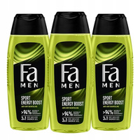 Fa Men Żel pod Prysznic Xtreme Sport Energy 400ml x3