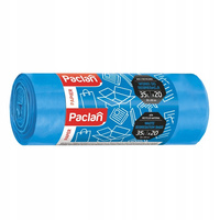 Paclan Niebieskie Worki na Śmieci do Segregacji Papieru 35l 20 sztuk