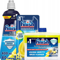 Finish Zestaw Czyścik Nabłyszczacz Zapach Lemon