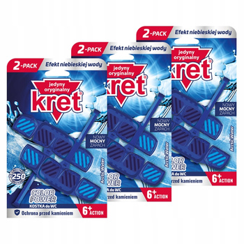 Kret Zawieszka do WC Barwiąca Arctic Waters 2x40g x3