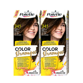 Palette Szampon Koloryzujący 341 Czekolada 24 myć x2