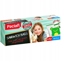 Paclan Woreczki Śniadaniowe z Zamknięciem 42 sztuki