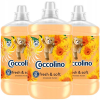 Coccolino Orange Rush Płyn do Płukania Tkanin Fresh & Soft 3x1,7L 204 prań