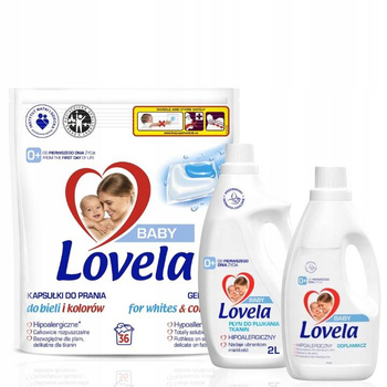 Lovela Zestaw Kapsułki Płyn do Płukania Odplamiacz